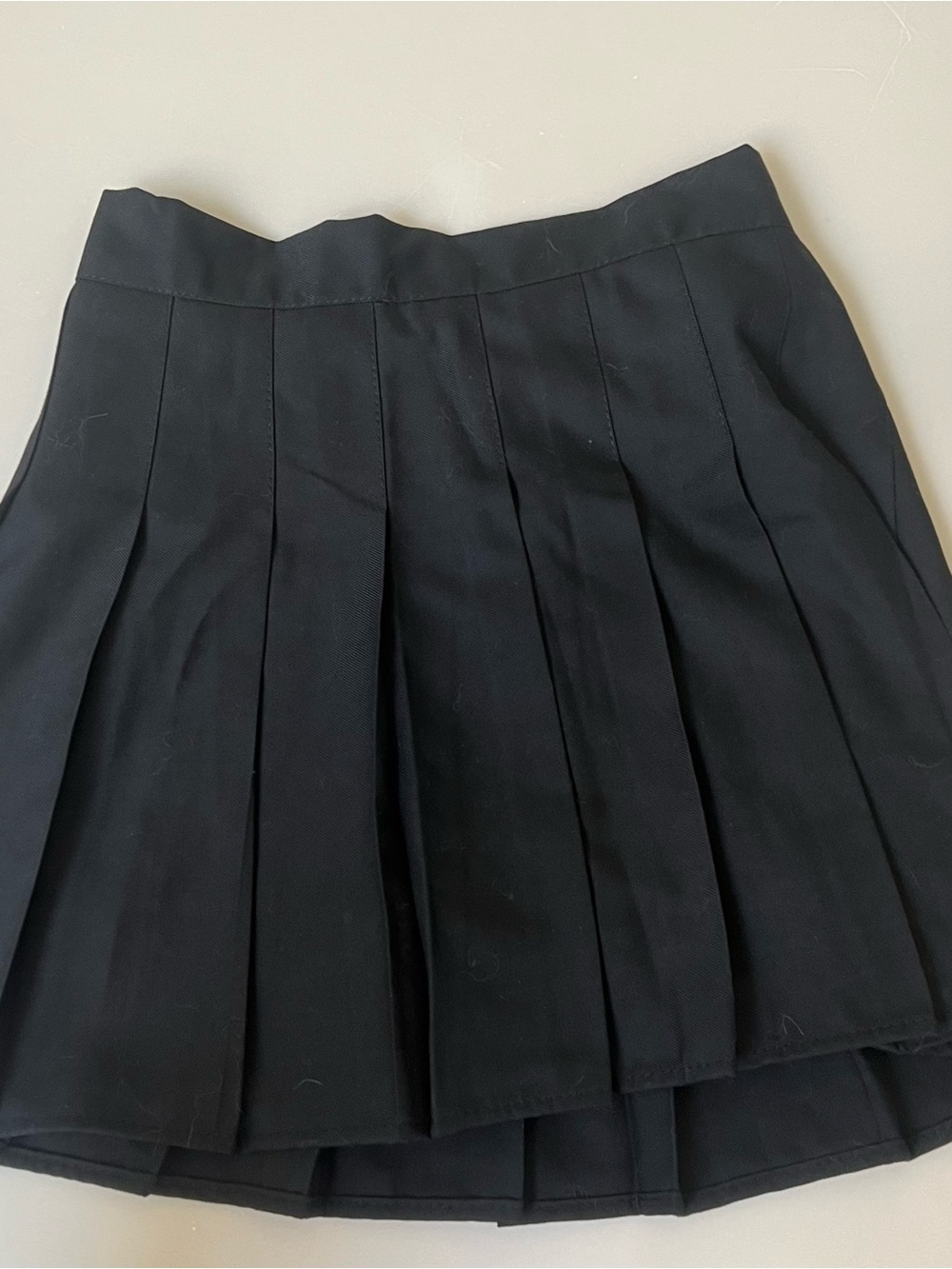 Black Pleated Mini Skirt - girls